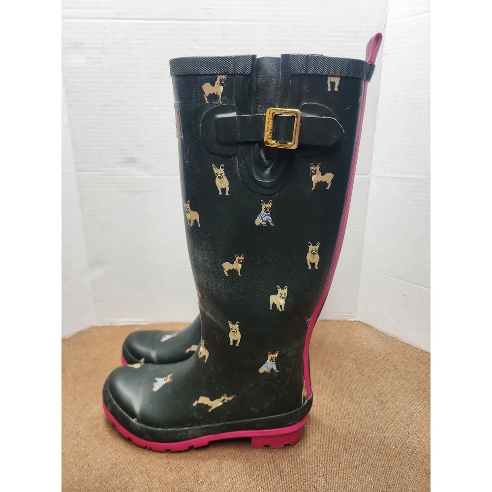 Joules Women's Welly Dog Print Rain Boots 15